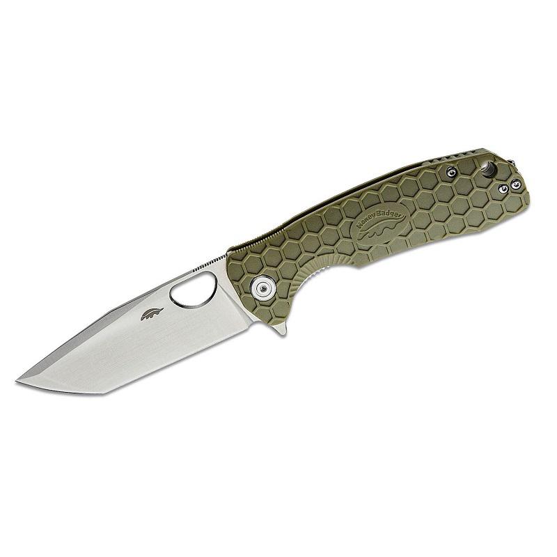 Honey Badger Tanto Flipper Large Green zsebkés