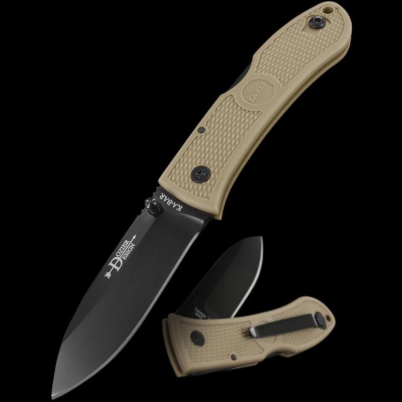 Ka-Bar Dozier Folding Hunter Coyote Brown zsebkés
