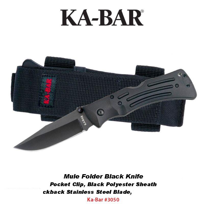 KA-BAR Mule Folder Black zsebkés