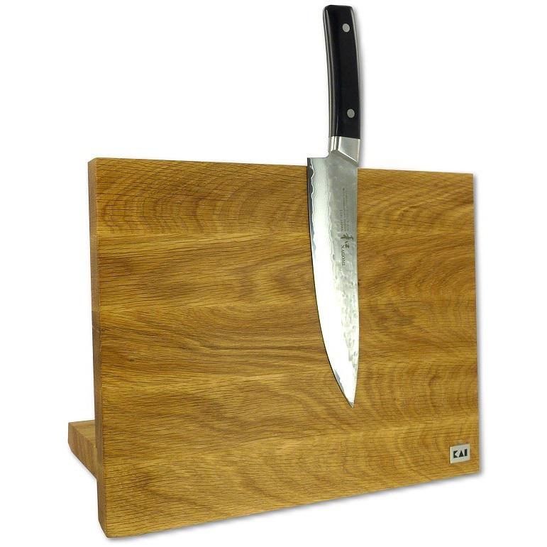 Kai mágneses tölgyfa késtartó blokk