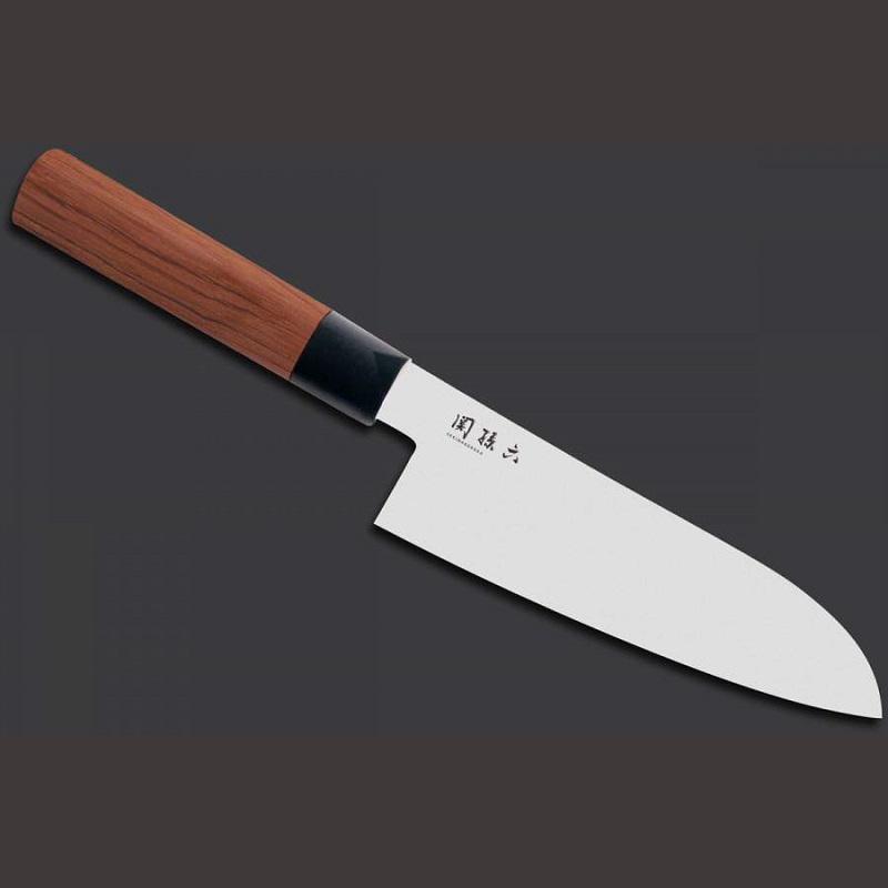 Kai Seki Magoroku Red Wood Santoku szakácskés 17 cm