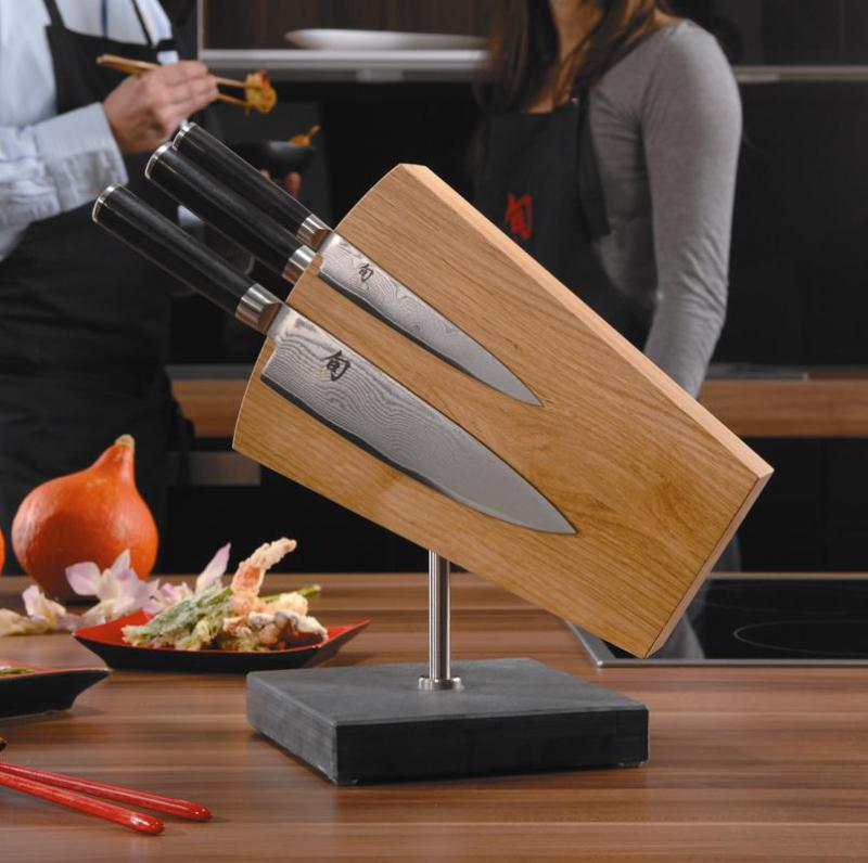 Kai Shun mágneses késtartó blokk gránit talpal