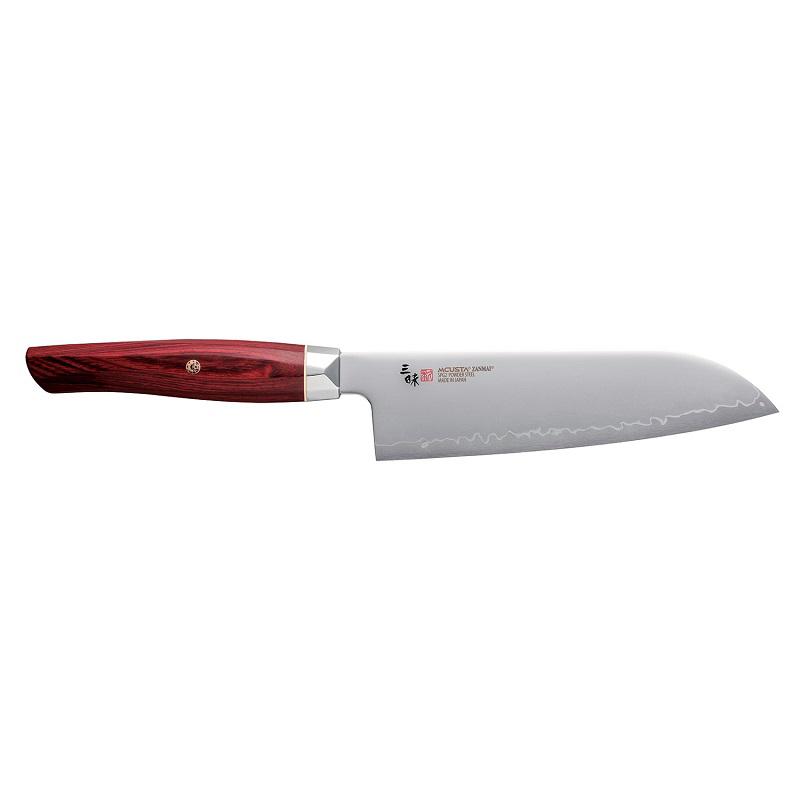 Mcusta Zanmai Revolution Santoku Red konyhakés 18cm