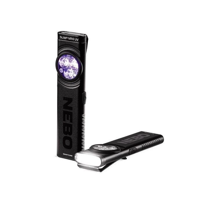NEBO SLIM MINI UV 2-IN-1 Ricaricabile 150 Lumens