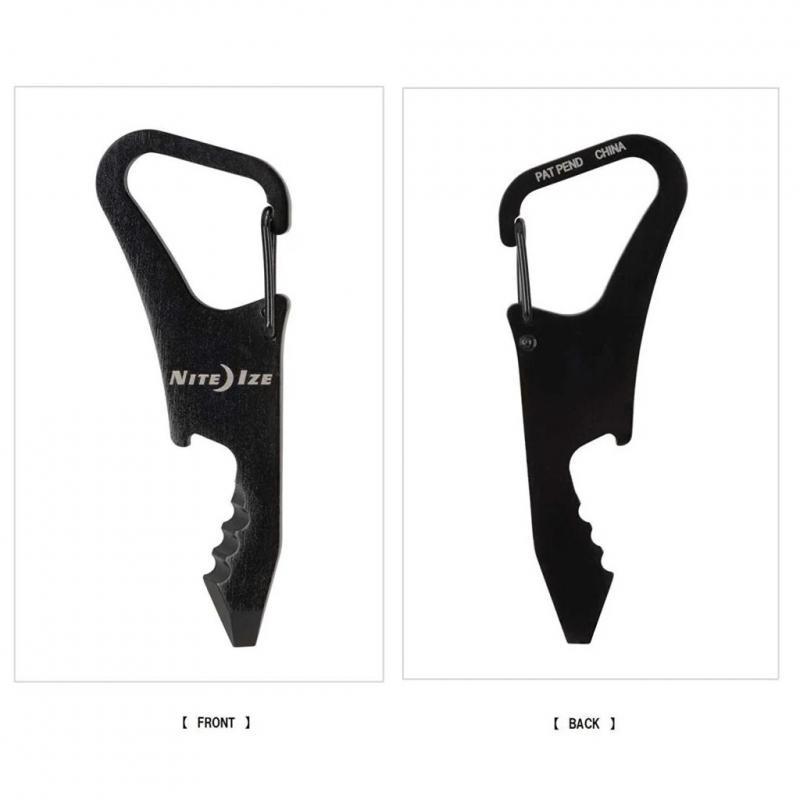 Nite Ize Doohickey Clipkey karabiner, multiszerszám fekete