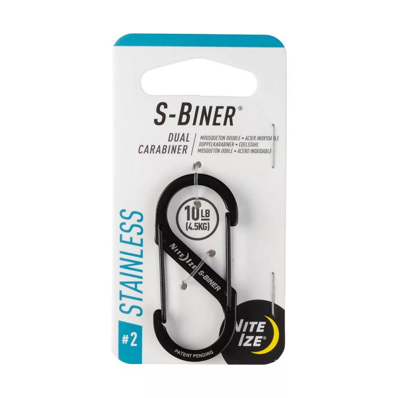 Nite Ize S-Biner #2 karabiner, fekete