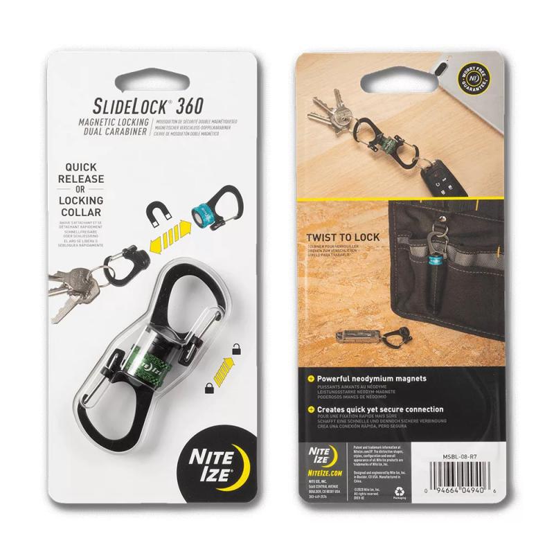 Nite Ize Slidelock 360 mágneses karabíner, kék