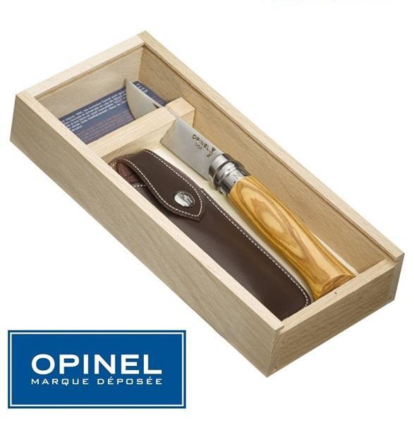 Opinel No.8 Díszdobozos Olajfa markolatú bicska