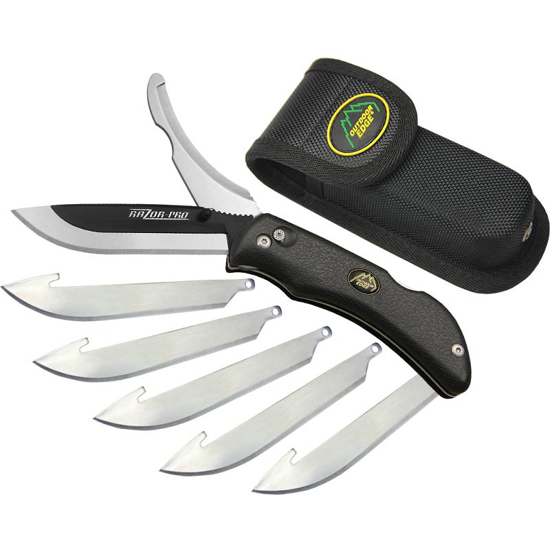 Outdoor Edge Razor PRO CSERÉLHETŐ pengés zsebkés BLK