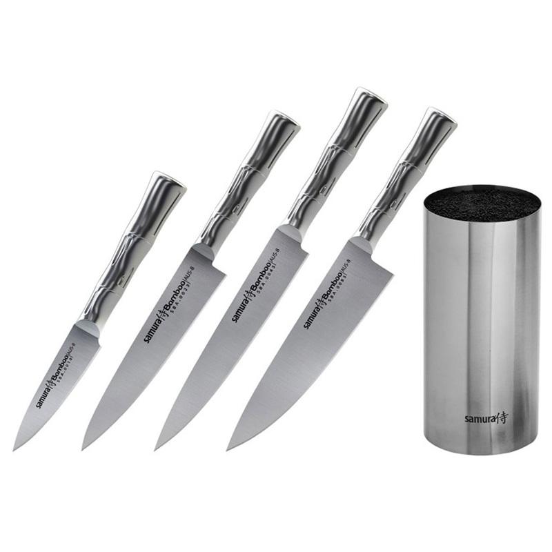 Samura BAMBOO KNIFE BLOCK + SET (4db)