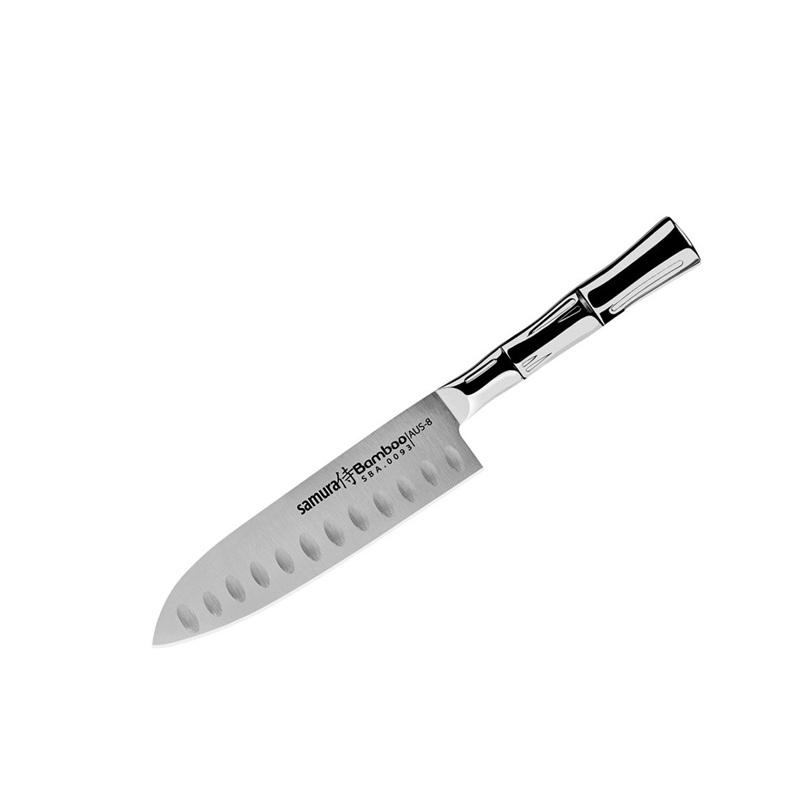 Samura BAMBOO SANTOKU  (Hollow ground) CM.13,7