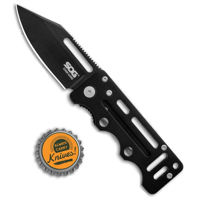 SOG CashCard Black pénzcsipesz zsebkés