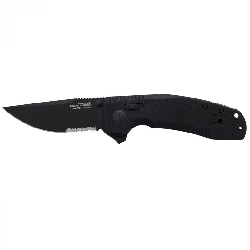 SOG SOG-TAC XR Blackout Serrated zsebkés