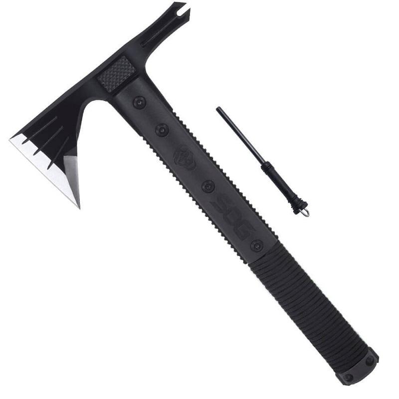SOG Survival Hawk Black tomahawk balta