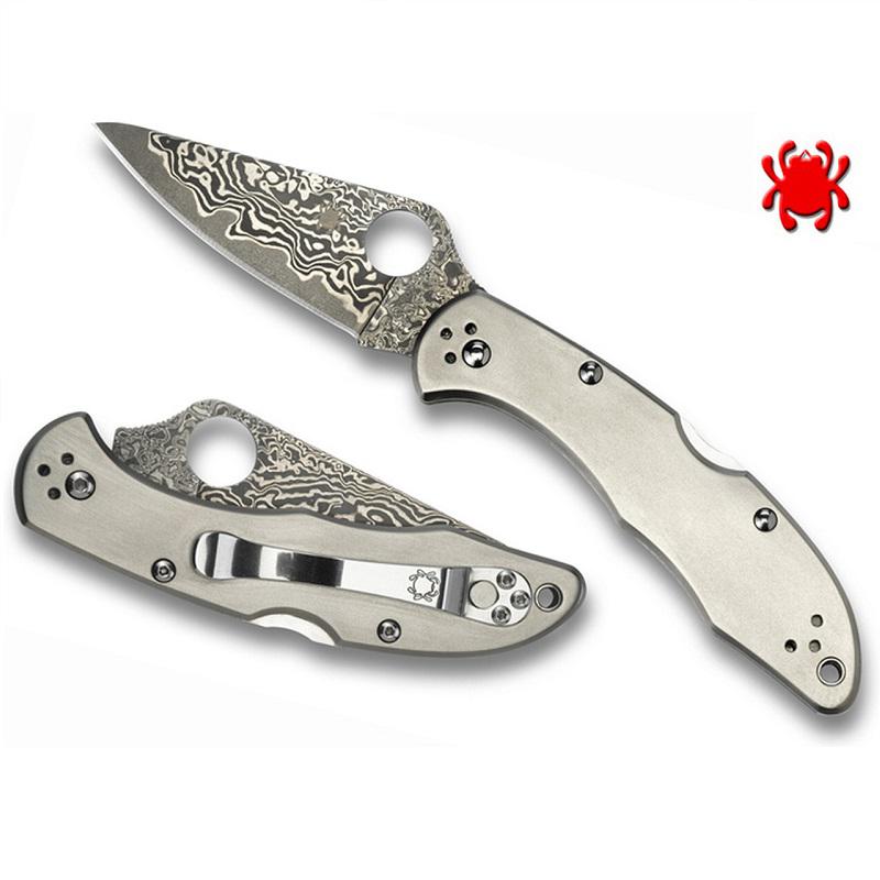 Spyderco Delica 4 Damascus zsebkés
