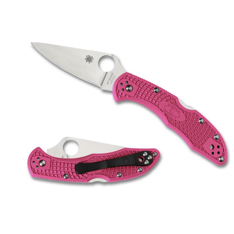 Spyderco Delica 4 FRN Pink - S30V zsebkés