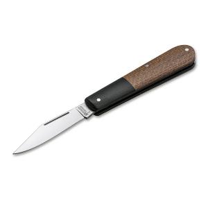 Böker Solingen Barlow Integral Burlap Micarta Brown zsebkés