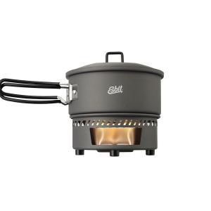 Esbit COOKSET FOR SOLID FUEL 1000ml Hard Anodized Aluminum