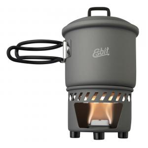Esbit COOKSET FOR SOLID FUEL 585ml Hard Anodized Aluminum
