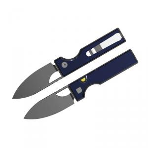 Kizer Little Ringbo AEB-L Blue Aluminum Grey Stonewash