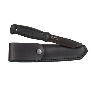 Morakniv Garberg Black bushcraft kés - Carbon, bőr tokkal