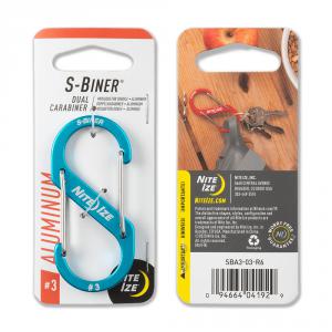 Nite Ize S-Biner #3 karabiner, kék