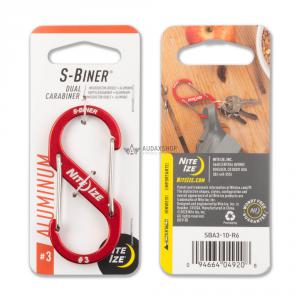 Nite Ize S-Biner #3 karabiner, piros