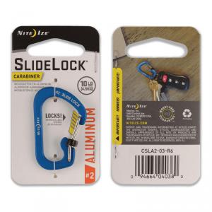 Nite Ize Slidelock #2 karabiner, kék