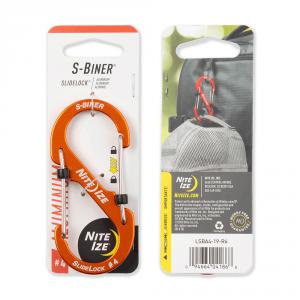 Nite Ize Slidelock S-Biner #4 karabiner, narancs