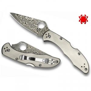 Spyderco Delica 4 Damascus zsebkés