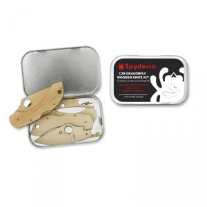 Spyderco Wooden Knife Kit zsebkésmodell fából