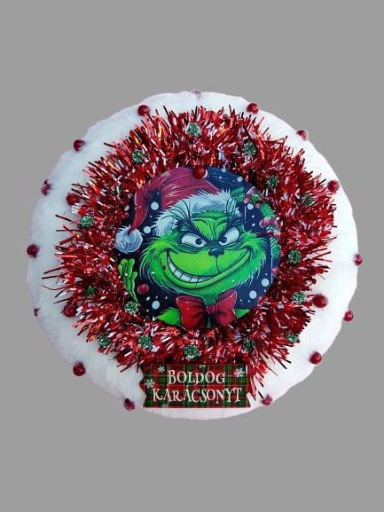 karácsonyi ajtódísz - Grincs