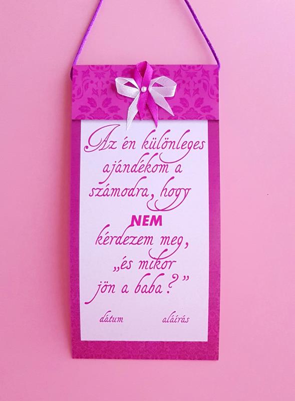 papírtekercs - Az én különleges ajándékom (rózsaszín)