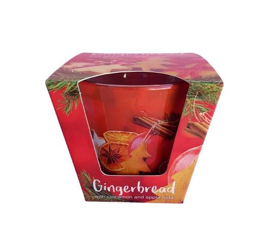 poharas illatgyertya - alma-fahéj