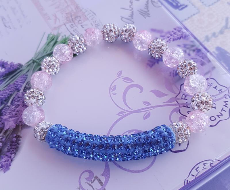 shamballa, üveggyöngy karkötő