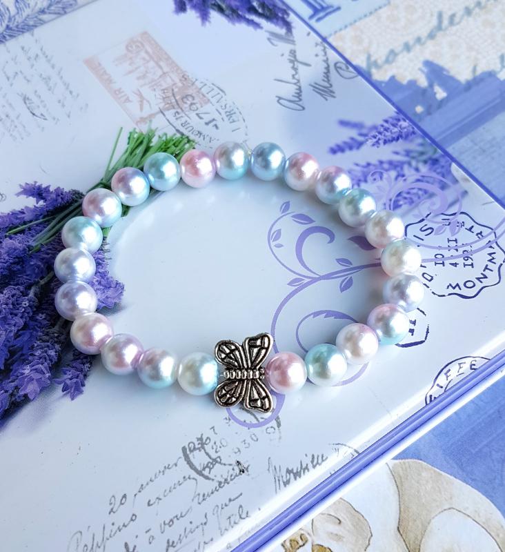 tekla gyöngy karkötő pillangó köztessel