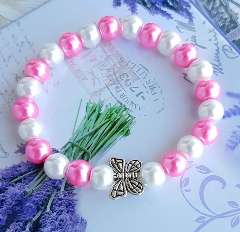 tekla gyöngy karkötő pillangó köztessel