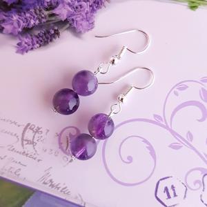 ametiszt fülbevaló