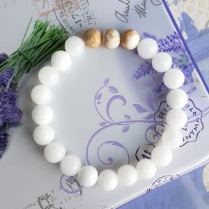 jade és frosted regalit (császárkő) karkötő