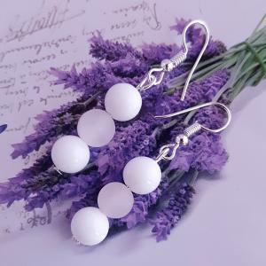 jade és rózsakvarc fülbevaló