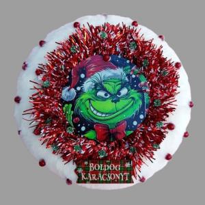 karácsonyi ajtódísz - Grincs