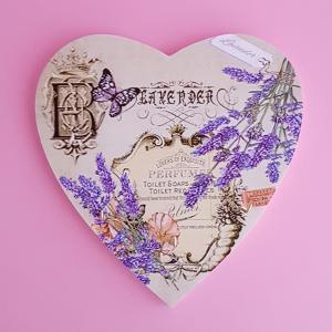 levendulás, fali kulcstartó - B