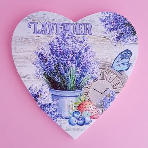 levendulás, fali kulcstartó - D