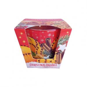 poharas illatgyertya - narancs - fahéj