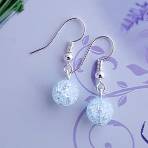 roppantott üveggyöngy fülbevaló