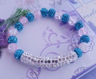 shamballa, üveggyöngy karkötő