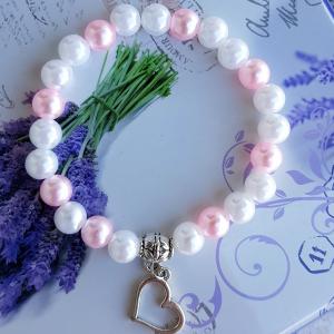 tekla gyöngy karkötő szív medállal