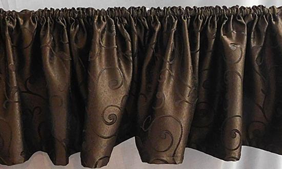 Barna szatén drapéria kb: 260cm széles