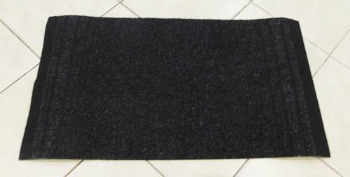 Bordázott lábtörlő maradék 30x80cm antracit