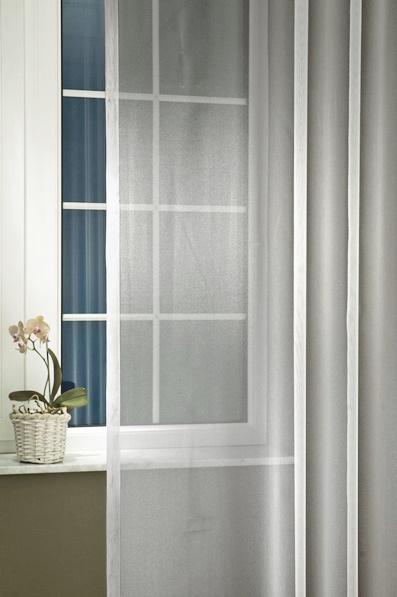 Dreher organza kész függöny Mira ezüst szürke 160x240cm